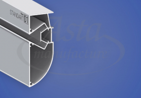 Профиль Flexy STANDART 01 (ПФ-6956) двухуровневый, без подсветки (2м)